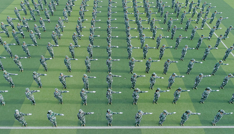 贵州工程职业学院举行2020级新生军训结训暨开学典礼(图15)